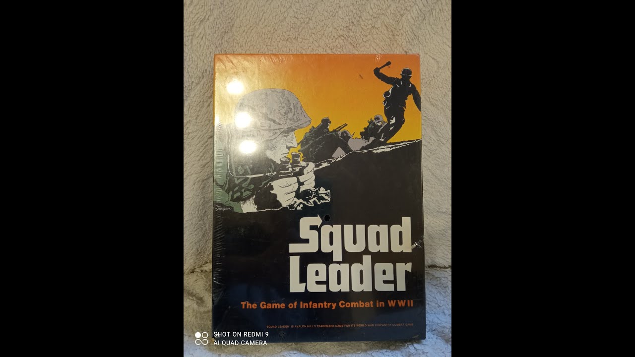 Opening a Shrink Wrapped Avalon Hill Squad Leader Board Game