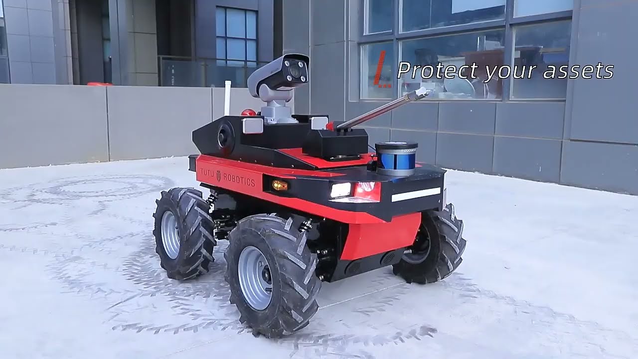 AI Reconnaissance security robot for home guard!