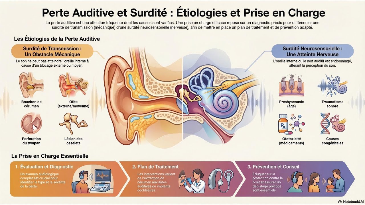 EACMC.040 : PERTE AUDITIVE ET SURDITE (simplifiée)