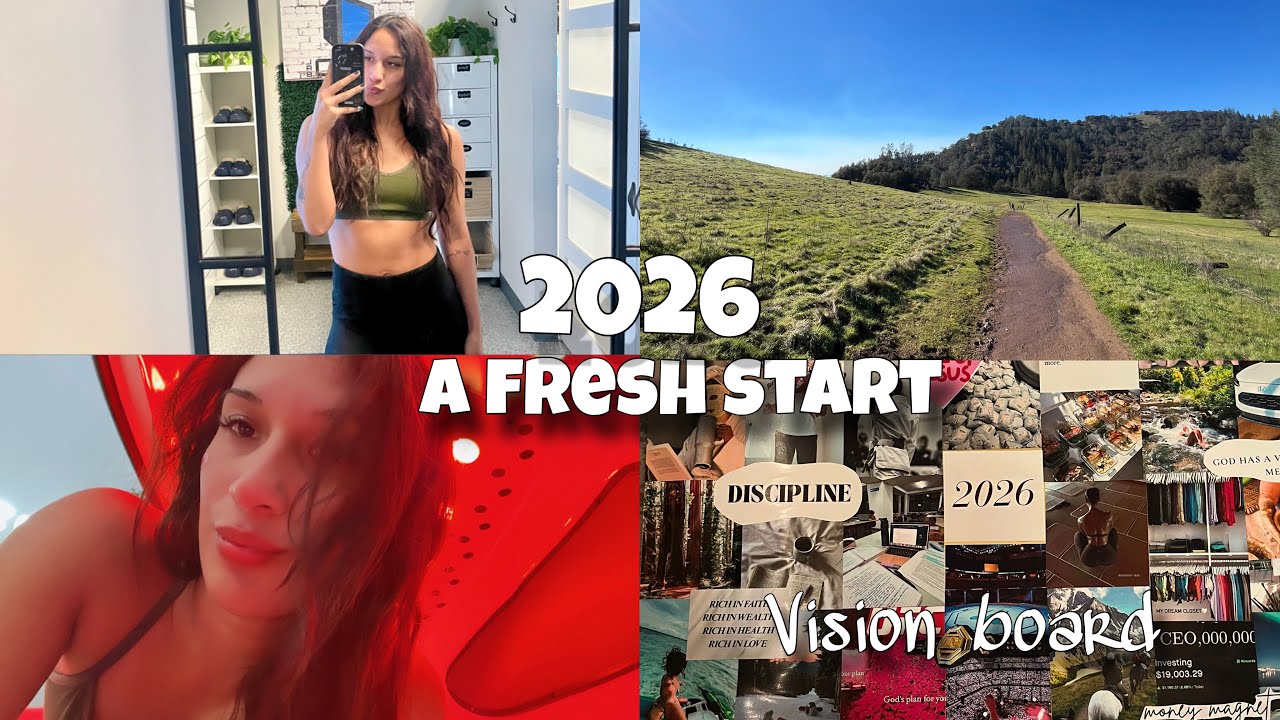 Hello 2026 - productive, self-care, vision board