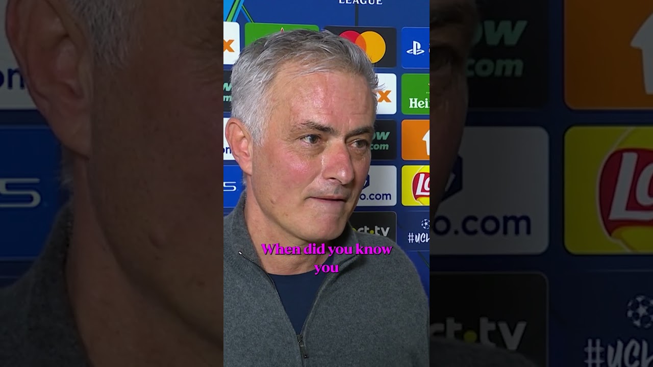 Jose Mourinho reacts to Goalkeeper Anatoliy Trubin's stunning goal for Benfica 🤯
