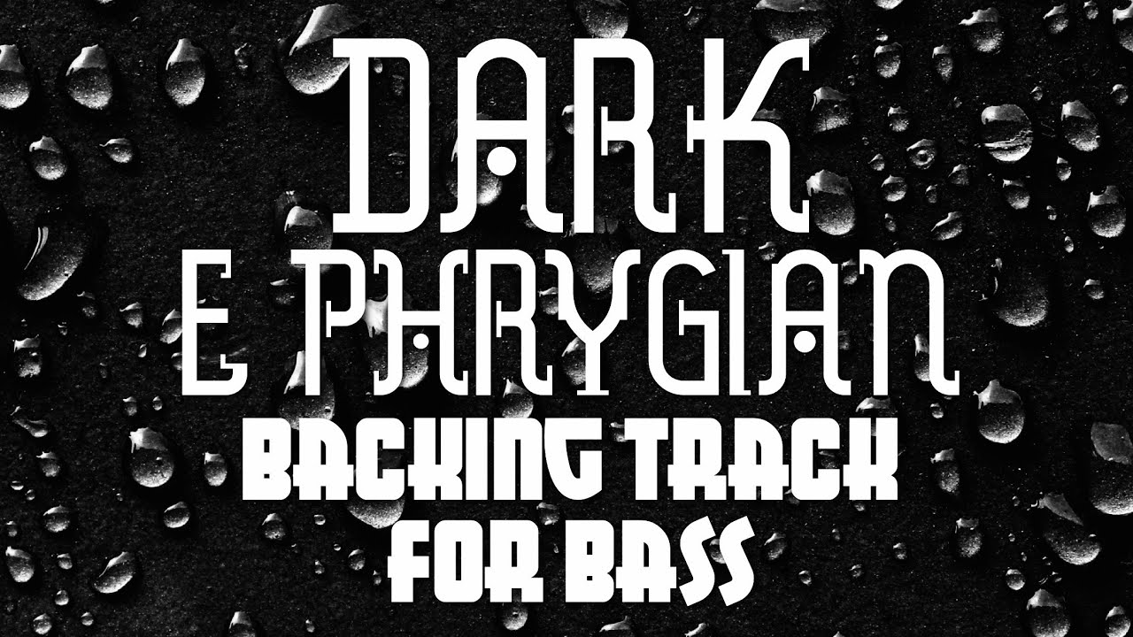 E Phrygian Dark Alt Rock Backing Track For Bass