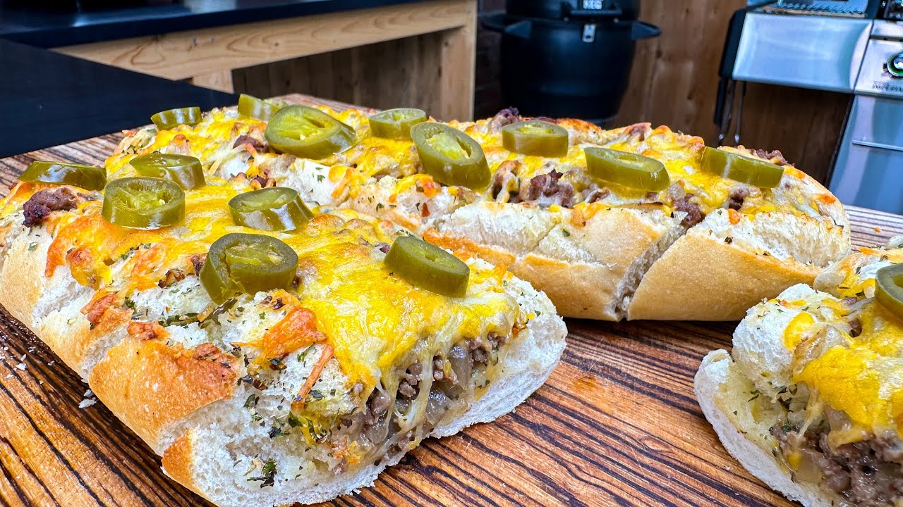 gefülltes Kräuterbaguette - Westmünsterland BBQ