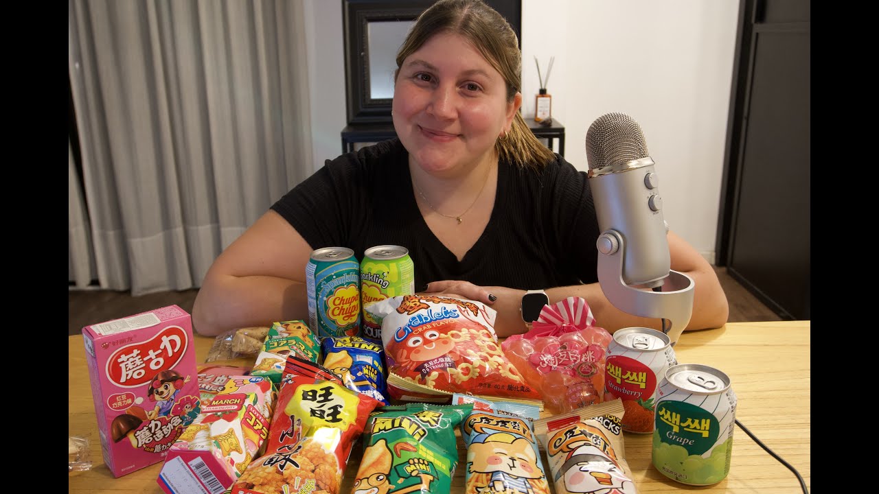 ASMR | PROBANDO SNACKS Y DULCES ASIÁTICOS CON MI NOVIO