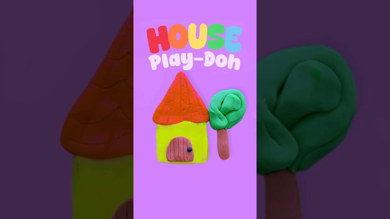 🌈Can You Build This Cute Play-Doh House? #playdoh