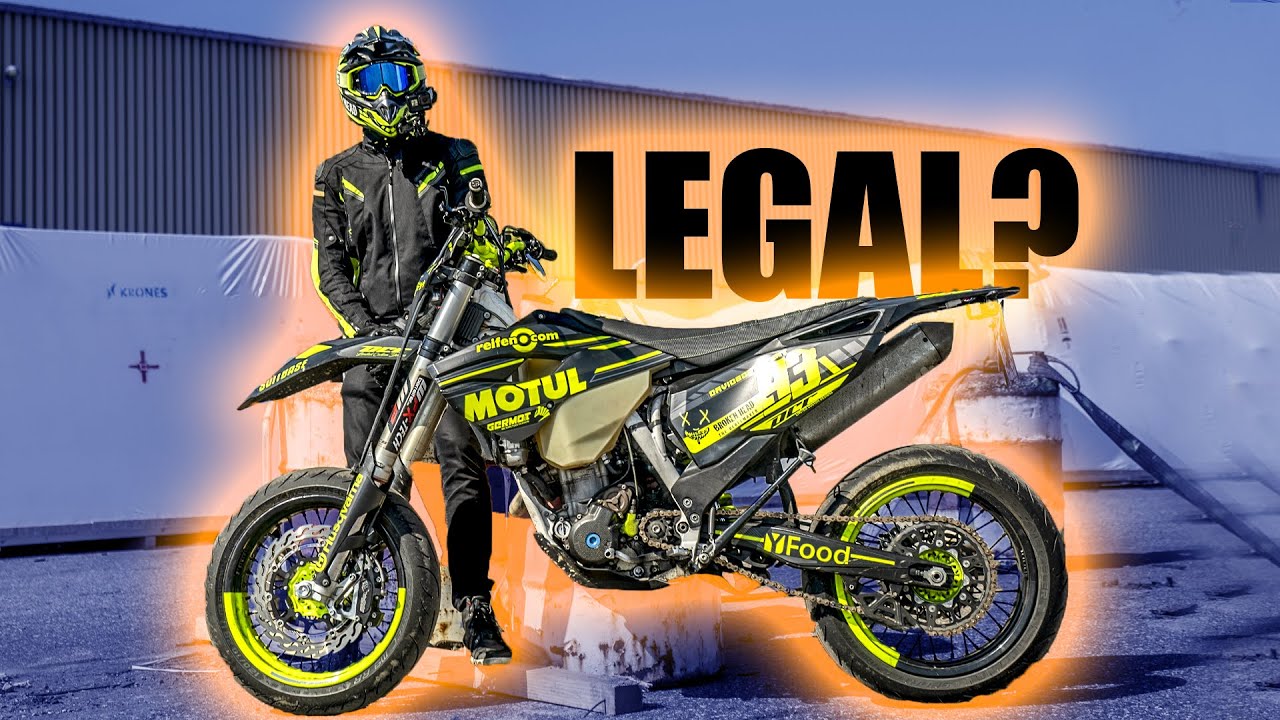 WIE MAN EINE WETTBEWERBS ENDURO/SUPERMOTO LEGAL ZULÄSST