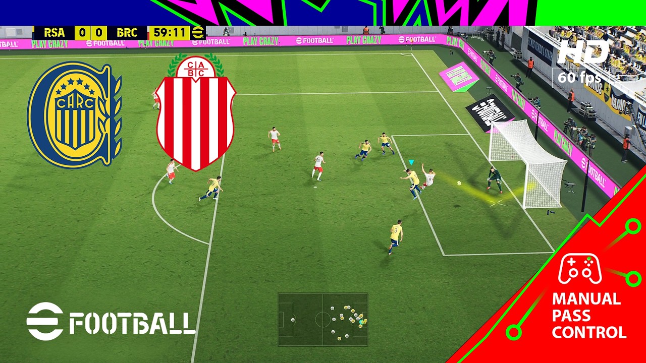 Rosario Central - Barracas Central  Argentina Liga Profesional | PC [HD60] eFootball New Gameplay!