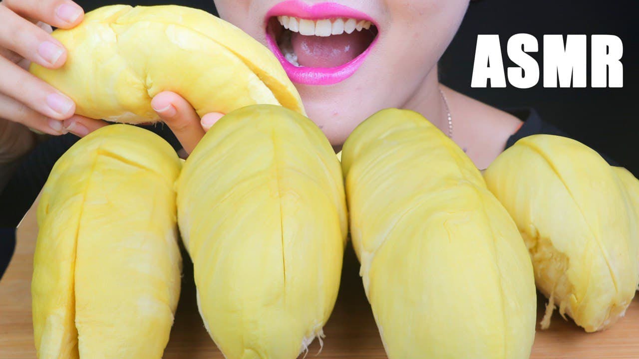 ASMR KING OF FRUITS *Fresh DURIAN  ドリアン (SOFT RELAXING EATING SOUNDS)  MUKBANG 먹방 | PAN-ASMR