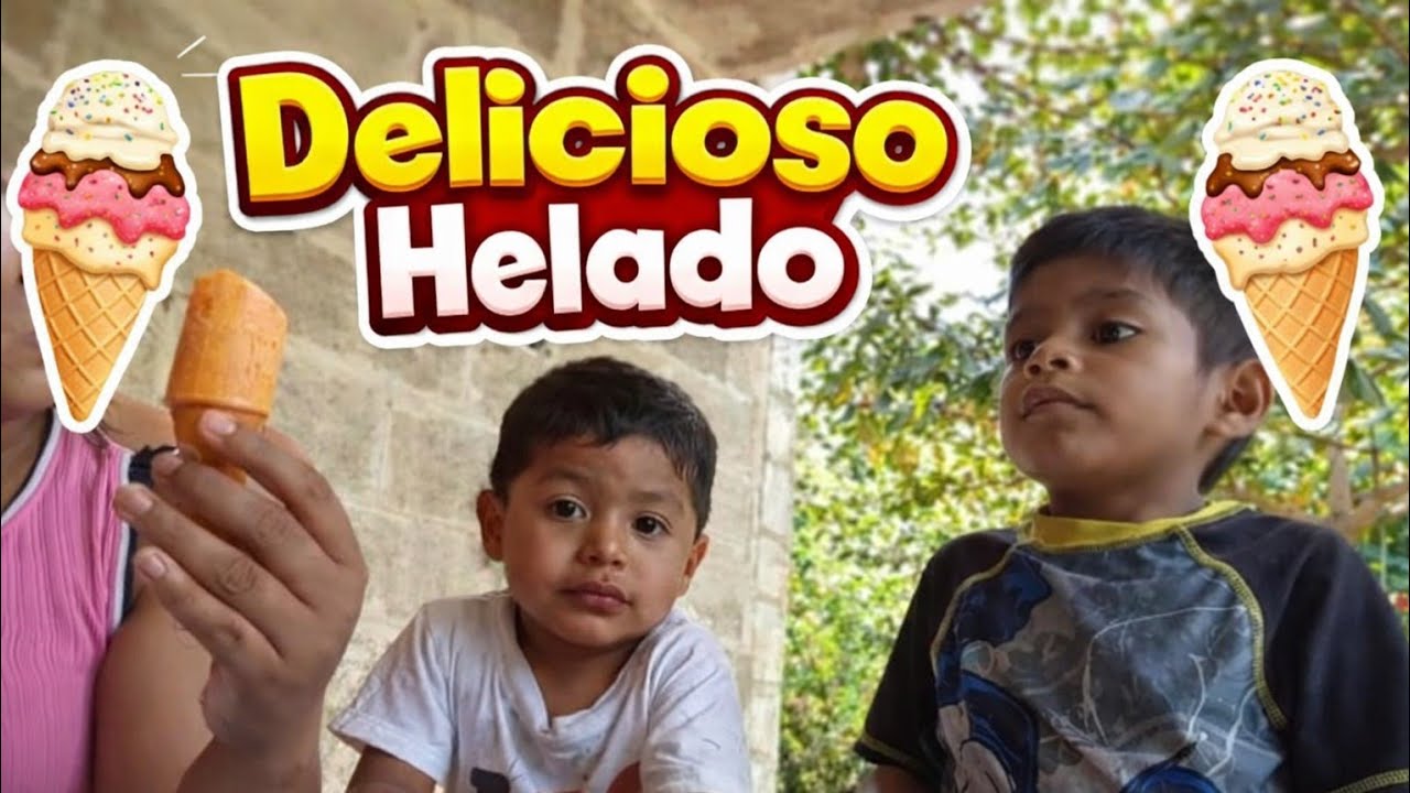 COMPARTIENDO Con Los Niños Un DELICIOSO HELADO🍦