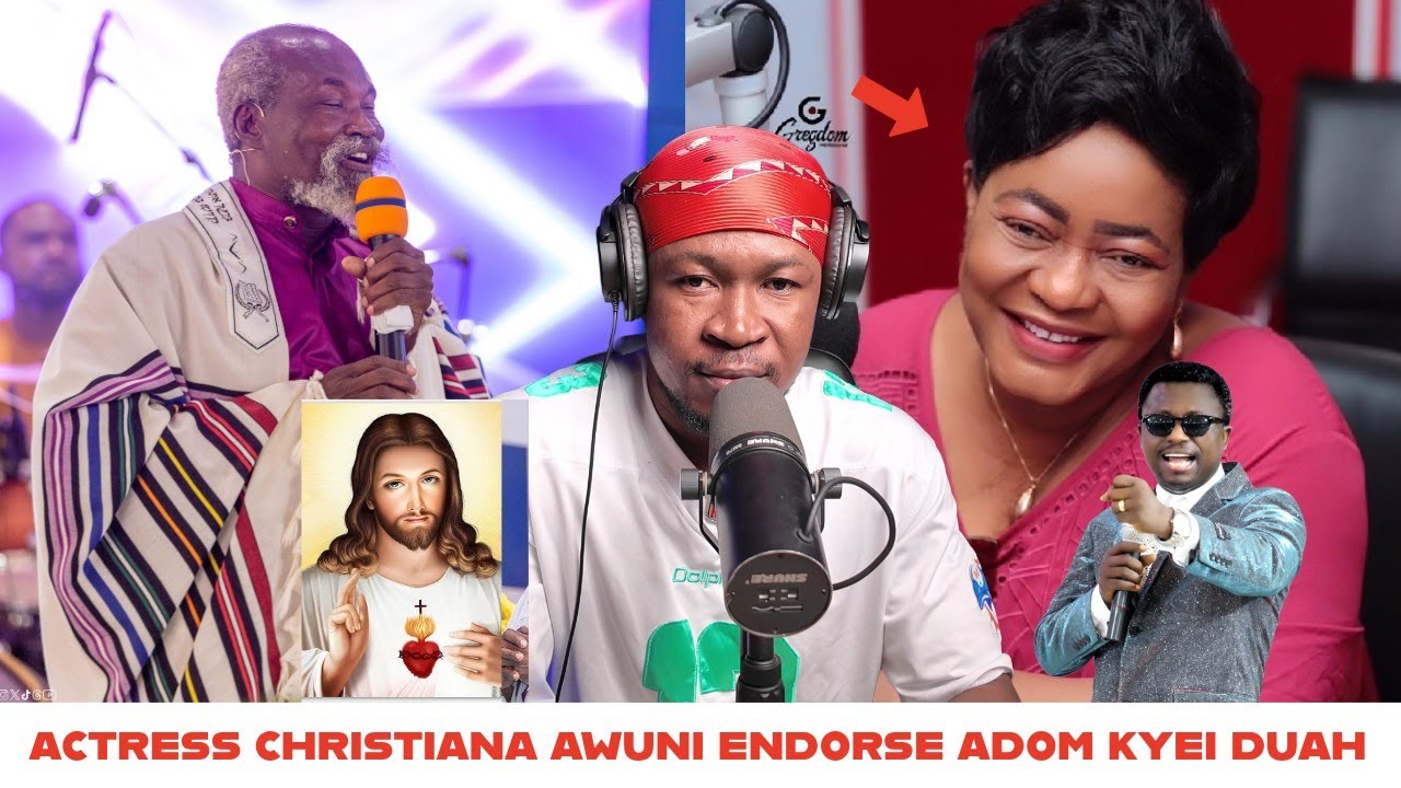 WOW-Actress Christiana Awuni Praises Adom Kyei Duah Over Opambour Ińsult on Jesus Picture
