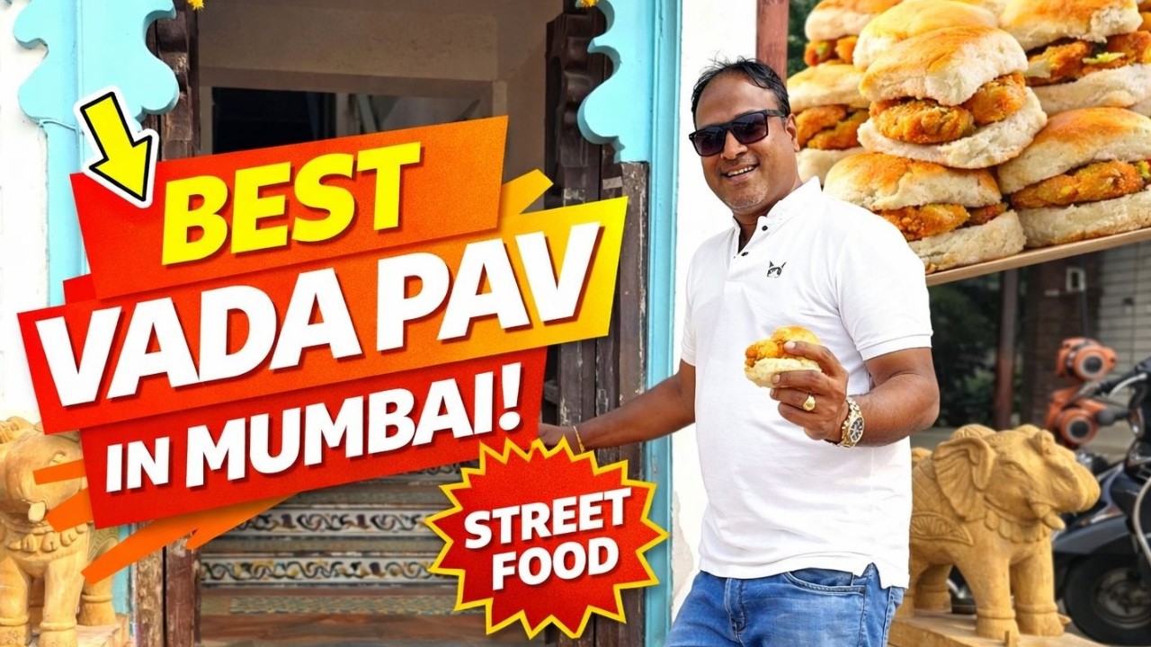 Best Vada Pav in Mumbai 😍 | Mumbai Street Food Tour | Famous Vada Pav  @connectwithprasad