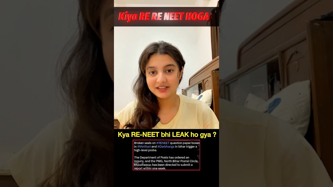 Re NEET 2026 Paper Leak Official Enquiry by NTA #reneet2026
