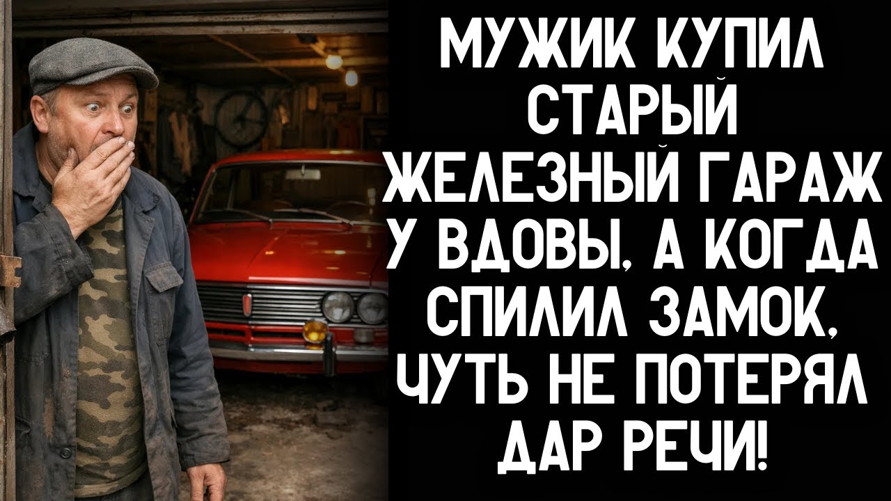 Мужик купил старый железный гараж у вдовы, а когда спилил замок, чуть не потерял дар речи!