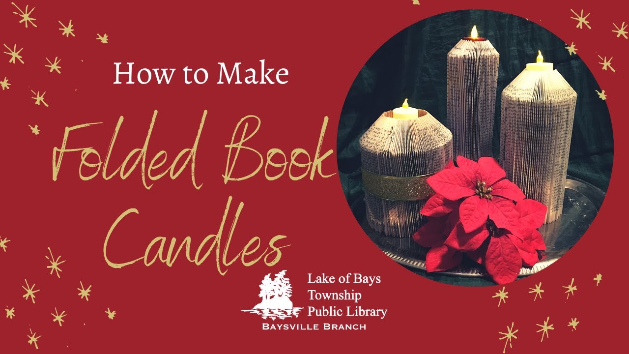 How To Make a Folded Book Candle