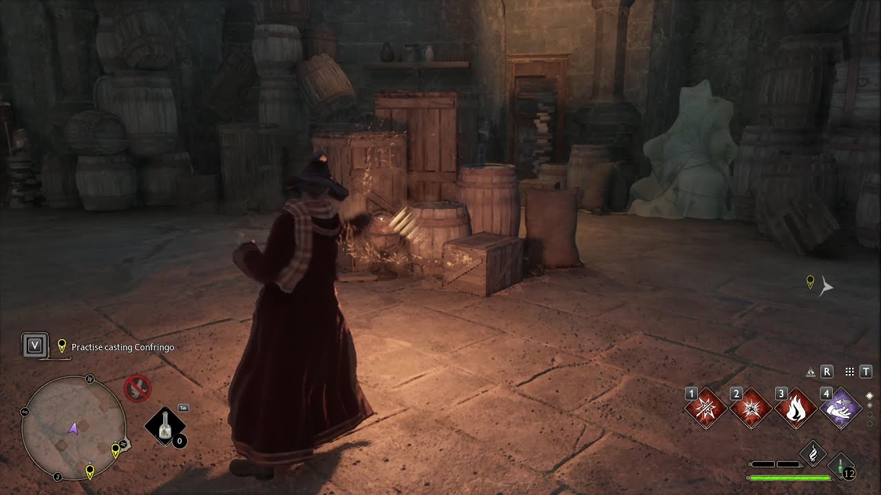 Learning to use confringo spell