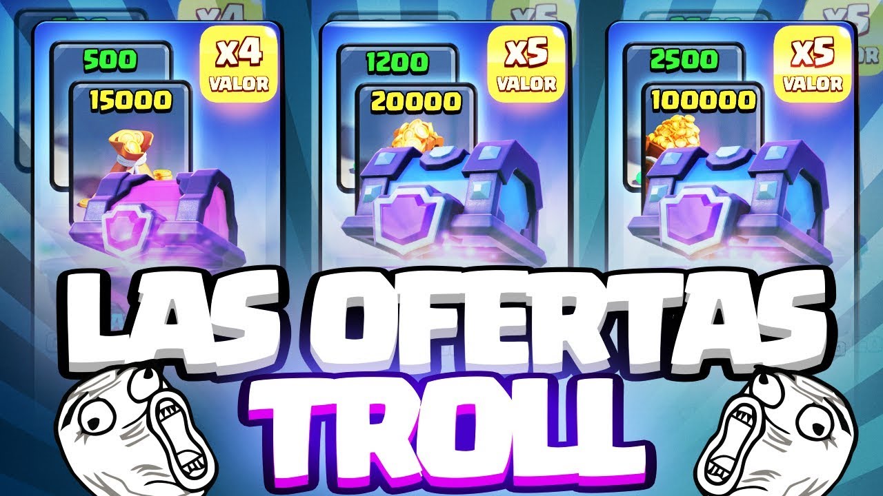 &iexcl;ABRIMOS TODAS LAS OFERTAS EN EL COFRE TROLL! | Clash Royale