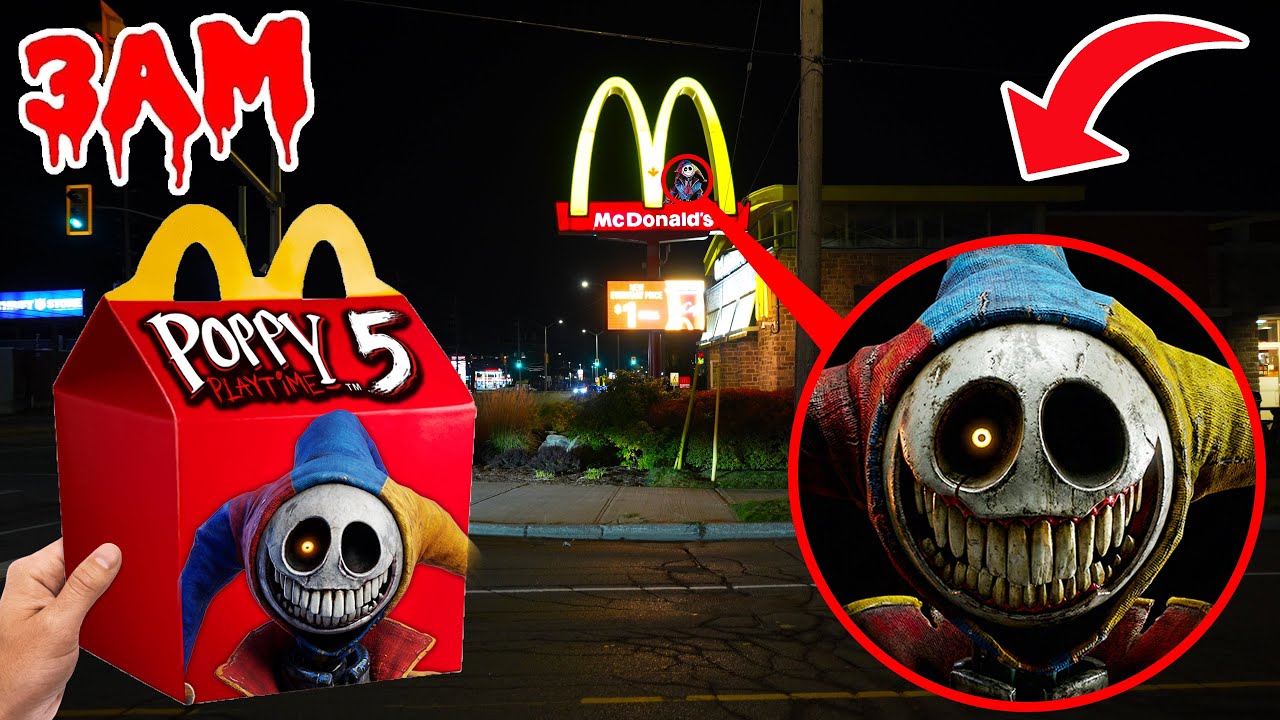 DO NOT ORDER THE PROTOTYPE HAPPY MEAL from POPPY PLAYTIME CHAPTER 5 AT 3AM!! *EVIL TOYS*