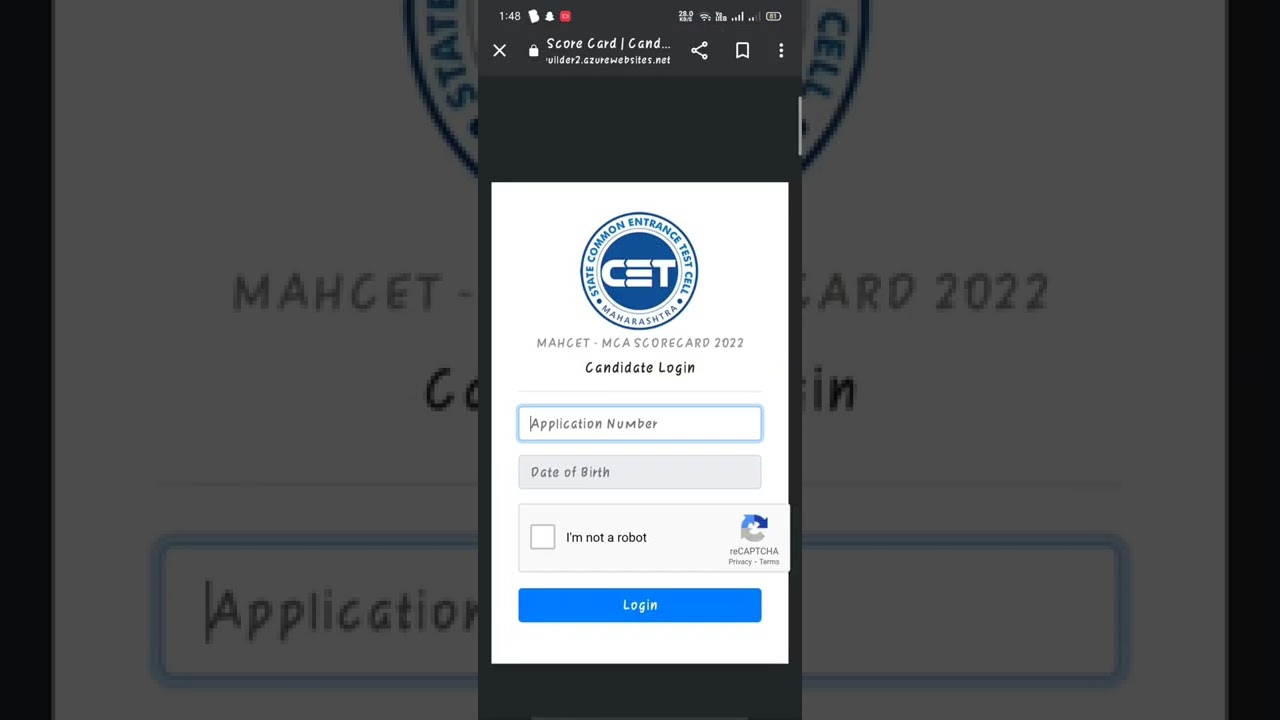 MAH MCA CET 2022 Result 🎟️🔥