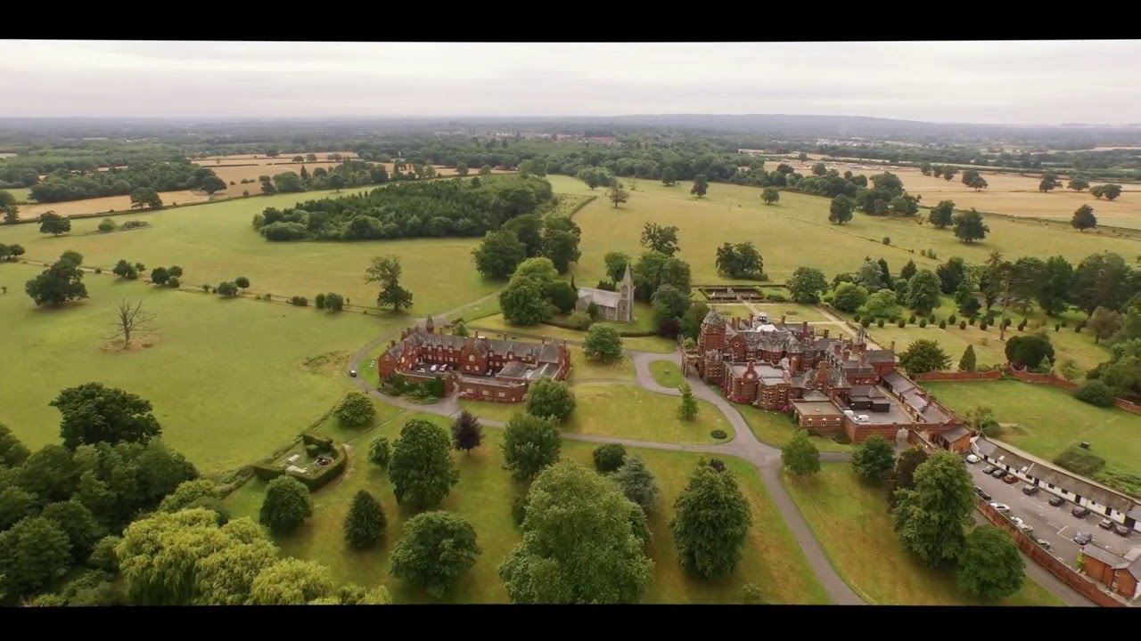 Country hotel - aerial drone film of The Elvetham