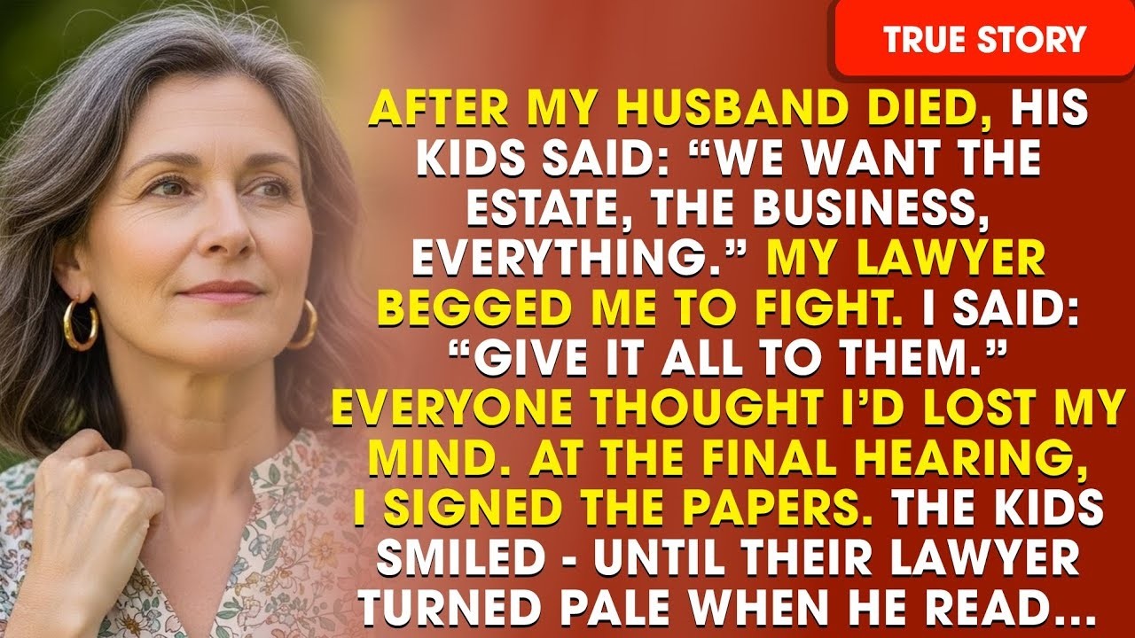 I Gave the Greedy Heirs Exactly What They Wanted — Then the Lawyer Read One Sentence and Froze
