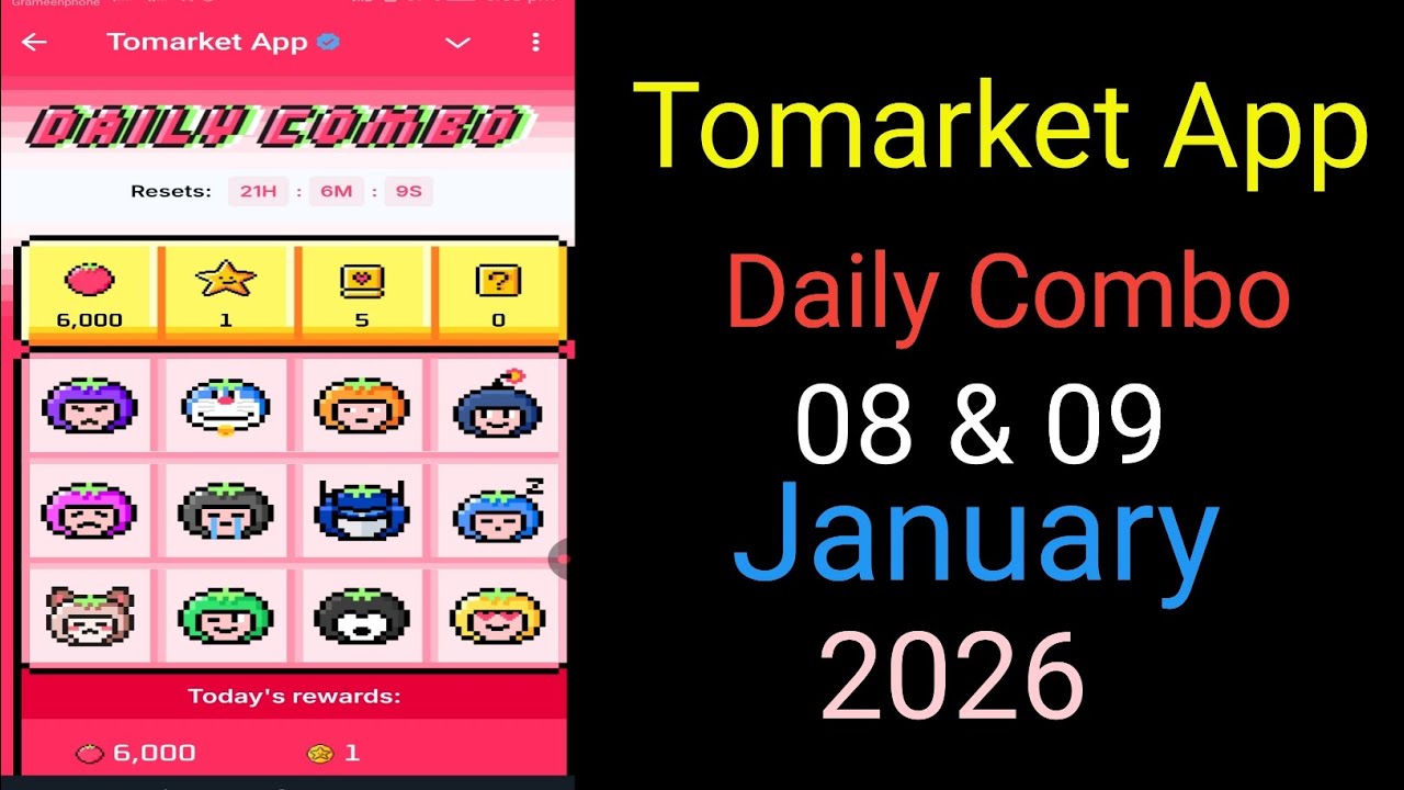 TOMARKET New Update Today |  08 & 09 Tomarket Combo Today | New Update To Market |