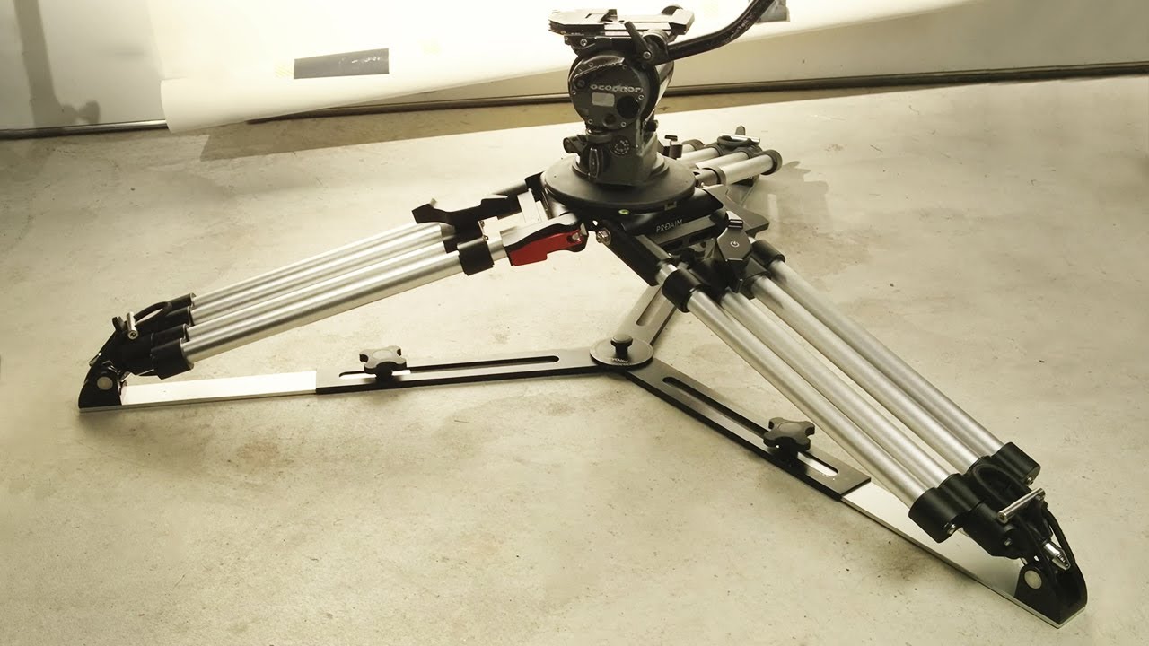 Proaim Heavy Duty Mitchell Baby Camera Tripod Stand w Lever-Friction with Aluminum Spreader | Review