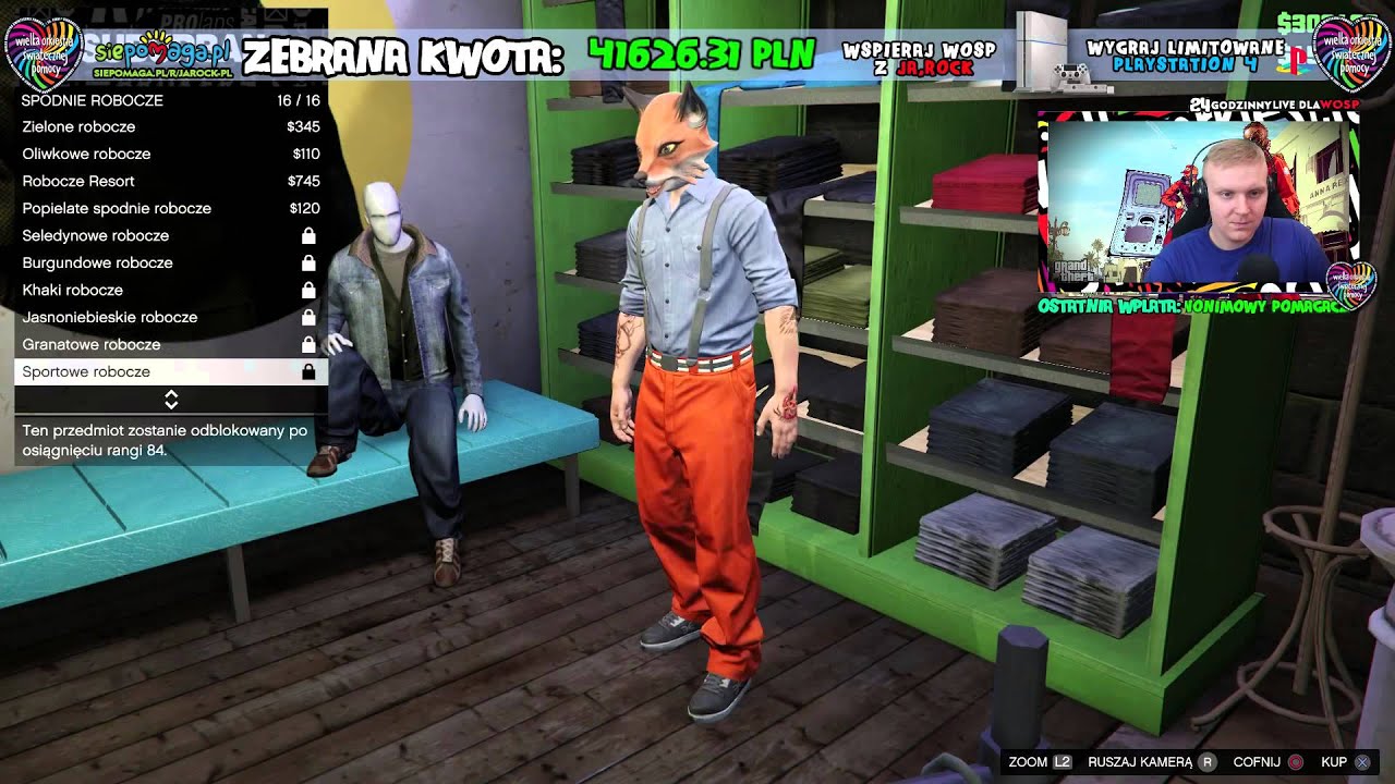 24H LIVE dla WOŚP - GrabaGra gra w GTA Online [Godzina 21:40-22:50]