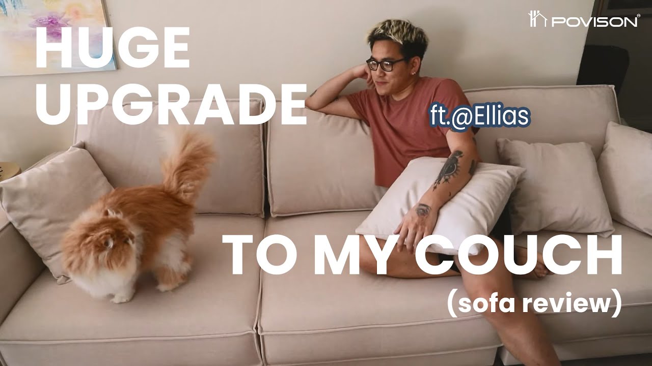 HUGE UPGRADE TO MY COUCH (POVISON Sofa Review) - Ft.@ellias