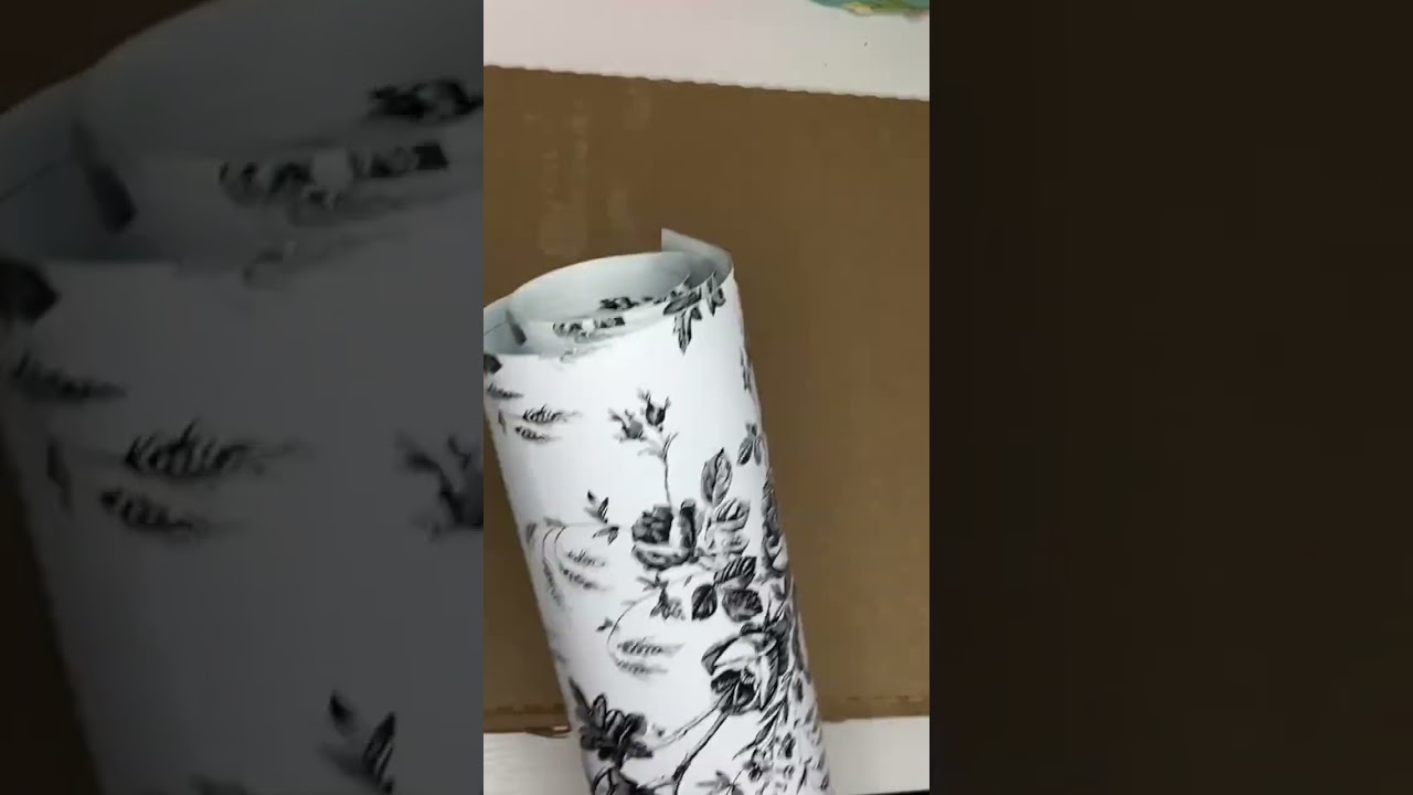 Cardboard wall frame contact paper 
