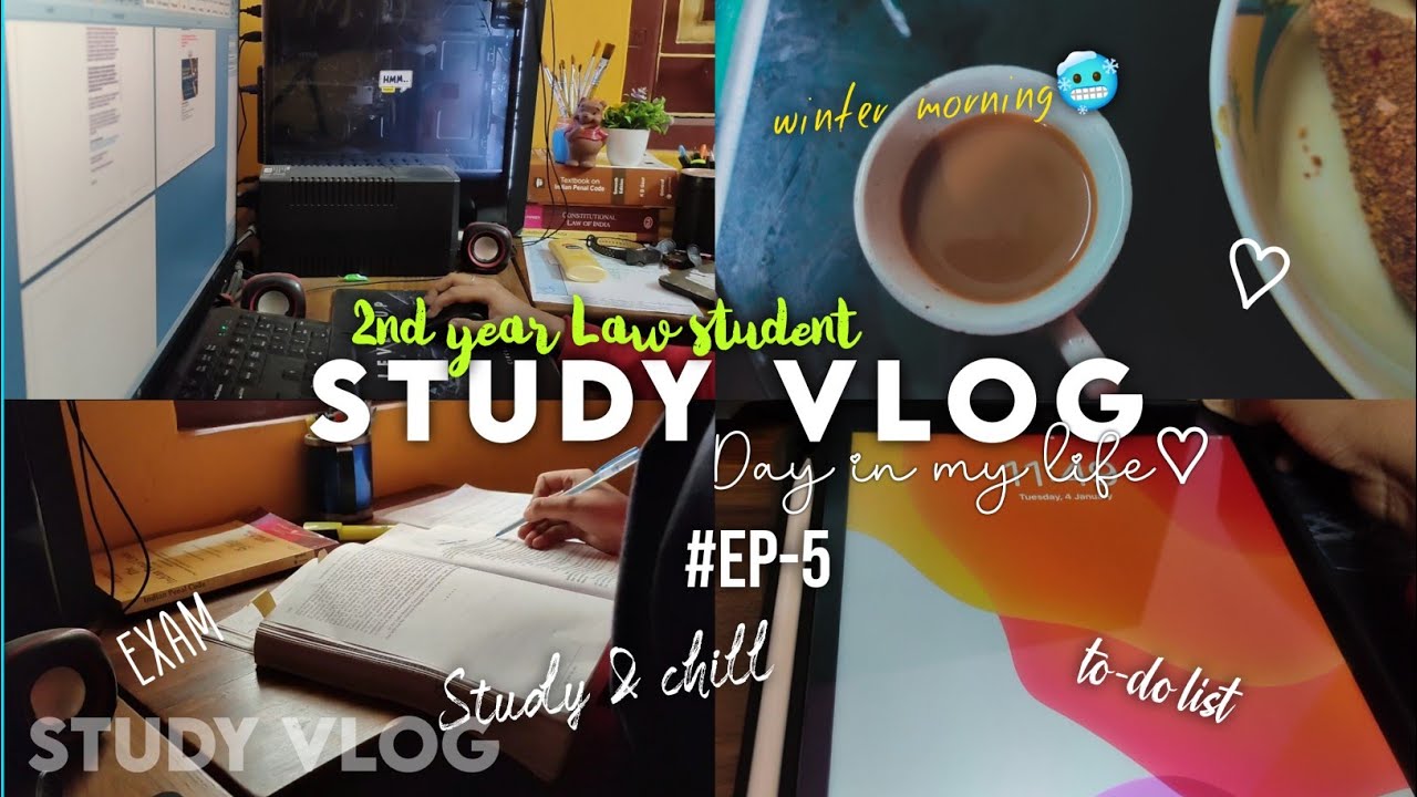 || A DAY IN A LIFE OF A LAW STUDENT || 7 HOURS Study Vlog🌻+Preparing for exam📚#studyvlog Ep-5