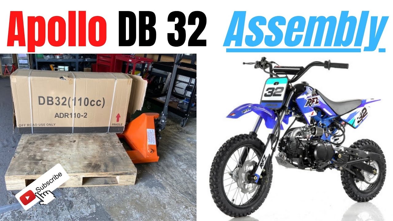UN-BOXING ASSEMBLY APOLLO DB32 RFZ 110 DIRT BIKE