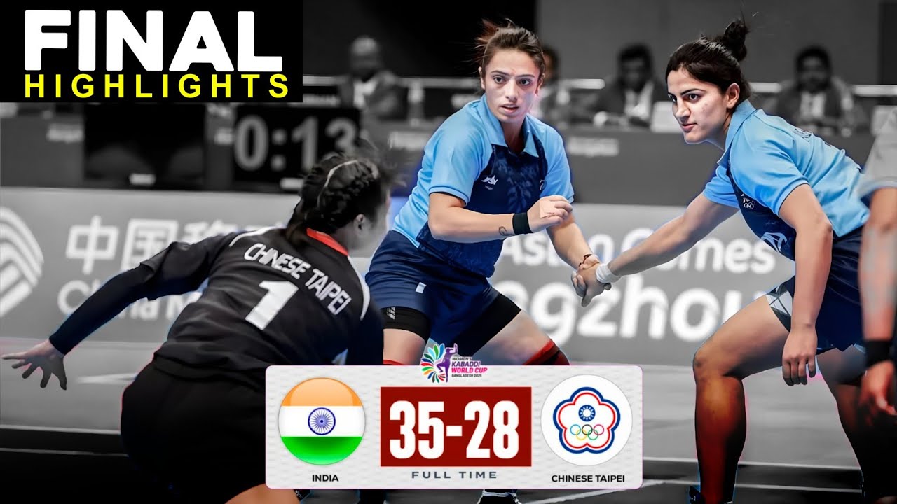 FINAL | India VS Chinese Taipei | Women_s Kabaddi World Cup Bangladesh 2025