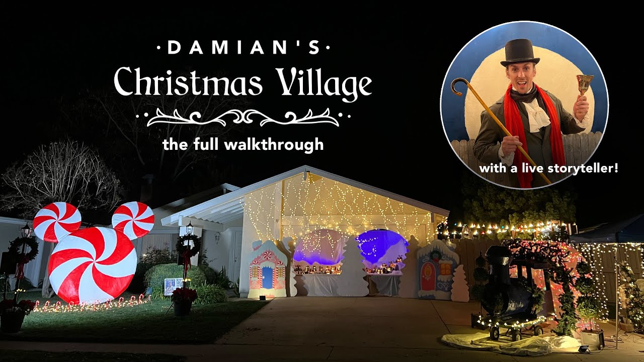 Рождественская деревня Дамиана 2025 и выступление Брока с песней «Рождественская песня» 🔔