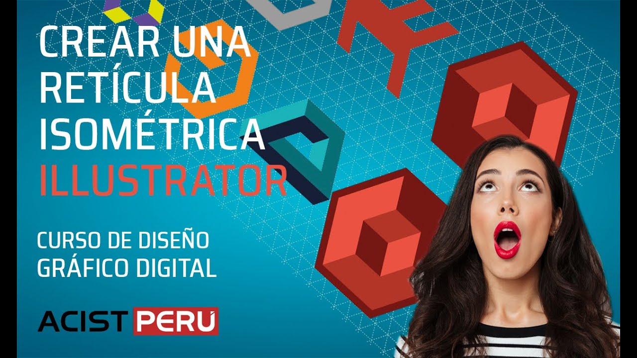 Como crear una grilla o reticula isométrica en illustrator 2021 para diseñar logos isotipos símbolo