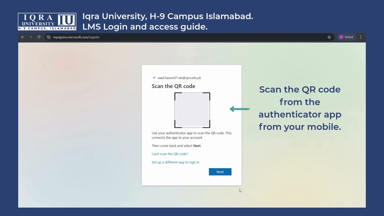 How to Setup LMS with Microsoft Authenticator