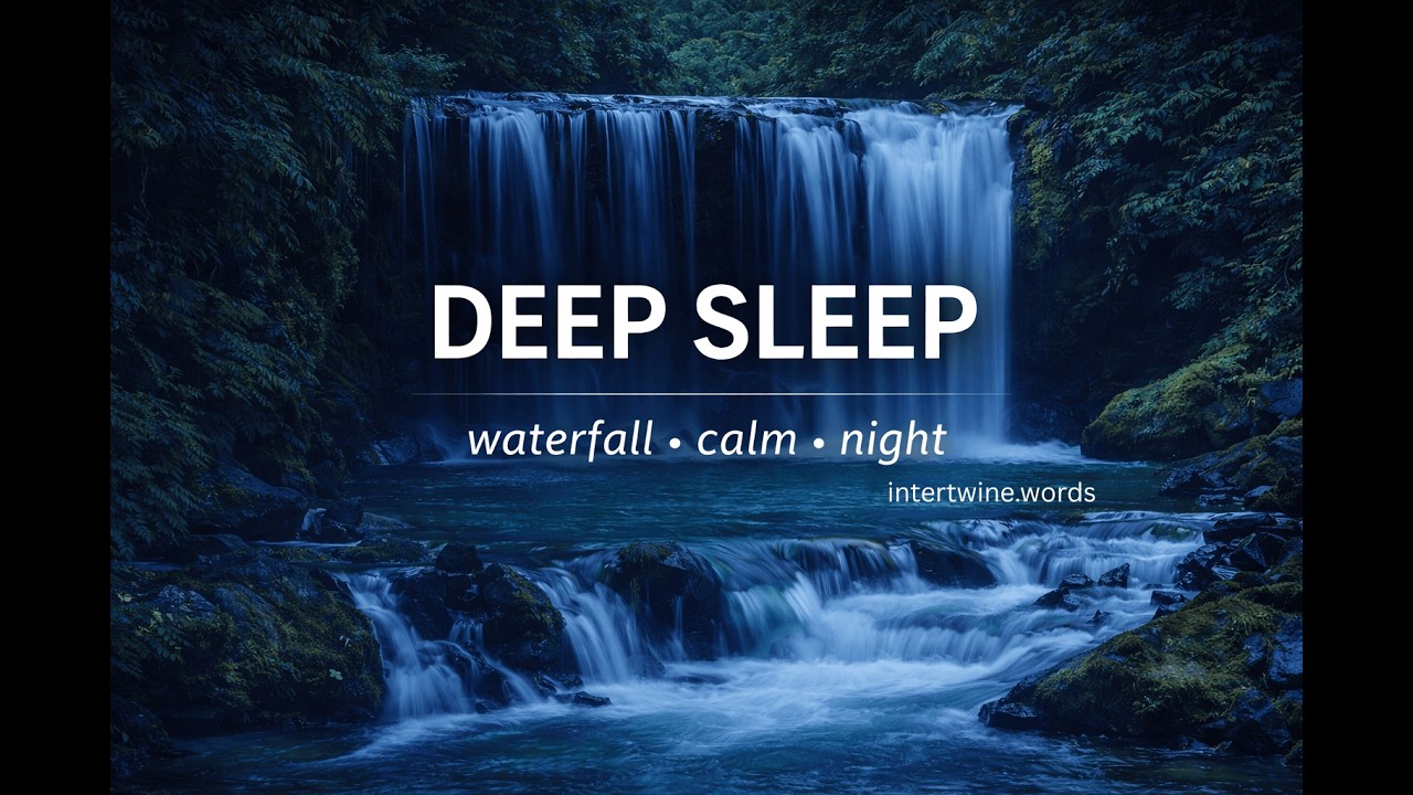 Waterfall Nature Sounds with Calm Music | Deep Sleep, Stress Relief & Relaxation