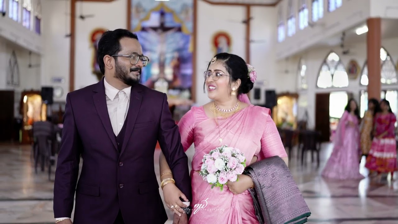 Jithu & Riya | Stylish Christian Wedding Highlights 2024 | Macdot Wedding Pitstop