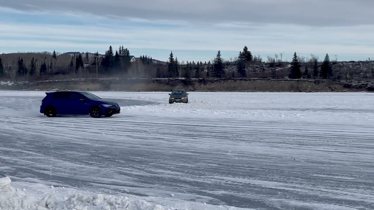 New Years Day 2026 Ice Drifting on Ghost Lake, Alberta