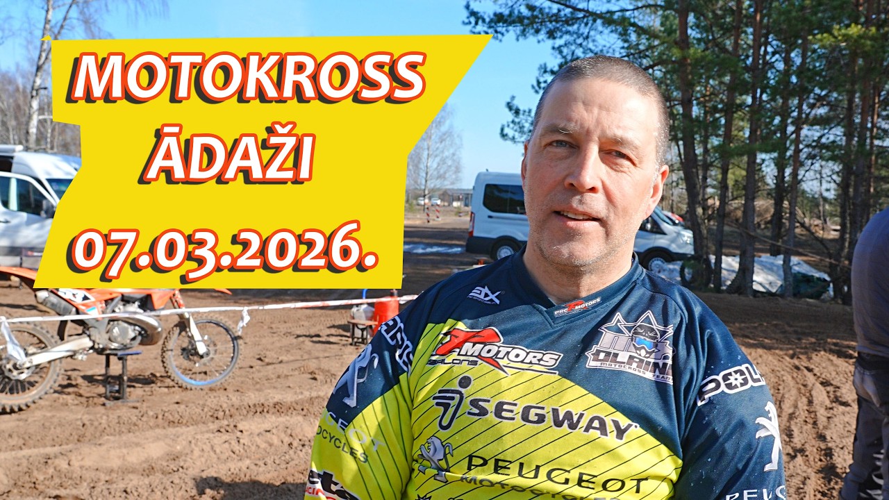 CITRONS IR KIBORGS. TESTĒJAM SONY KAMERU. MOTOKROSS ĀDAŽI 07.03.2026. PĀRĒDĀMIES ZAĶU KROGĀ.