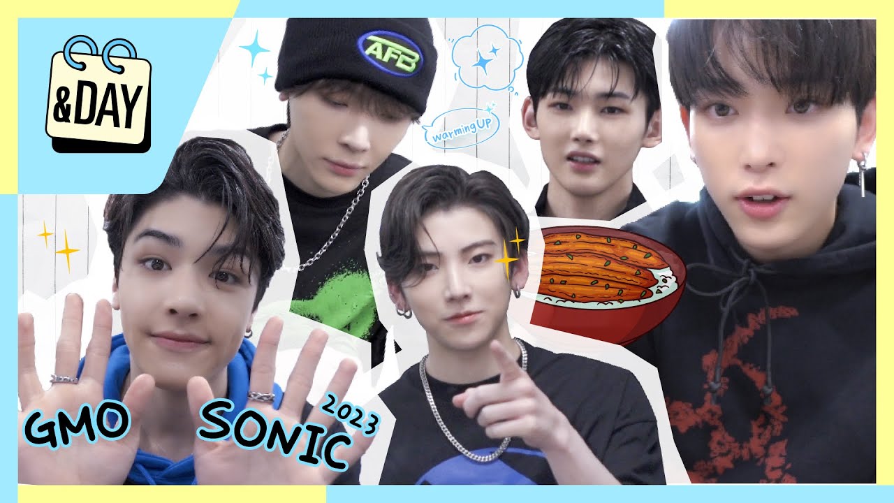 [&DAY] HARUA Mukbang🍱 & MAKI Reporter Debut🎤 @GMO SONIC 2023 - &TEAM