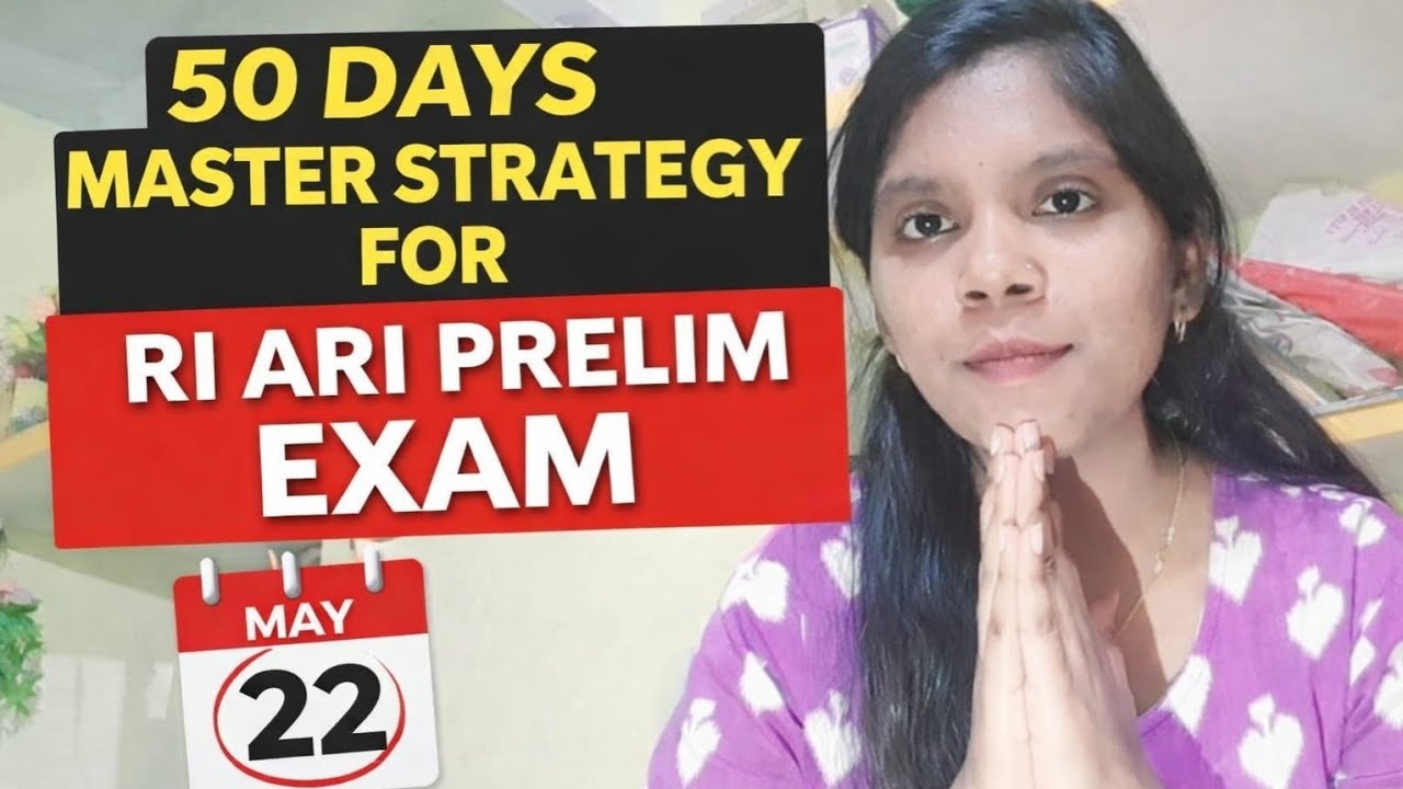 50 DAYS MASTER STRATEGY FOR RI ARI PRELIM EXAM🎯💯🥇