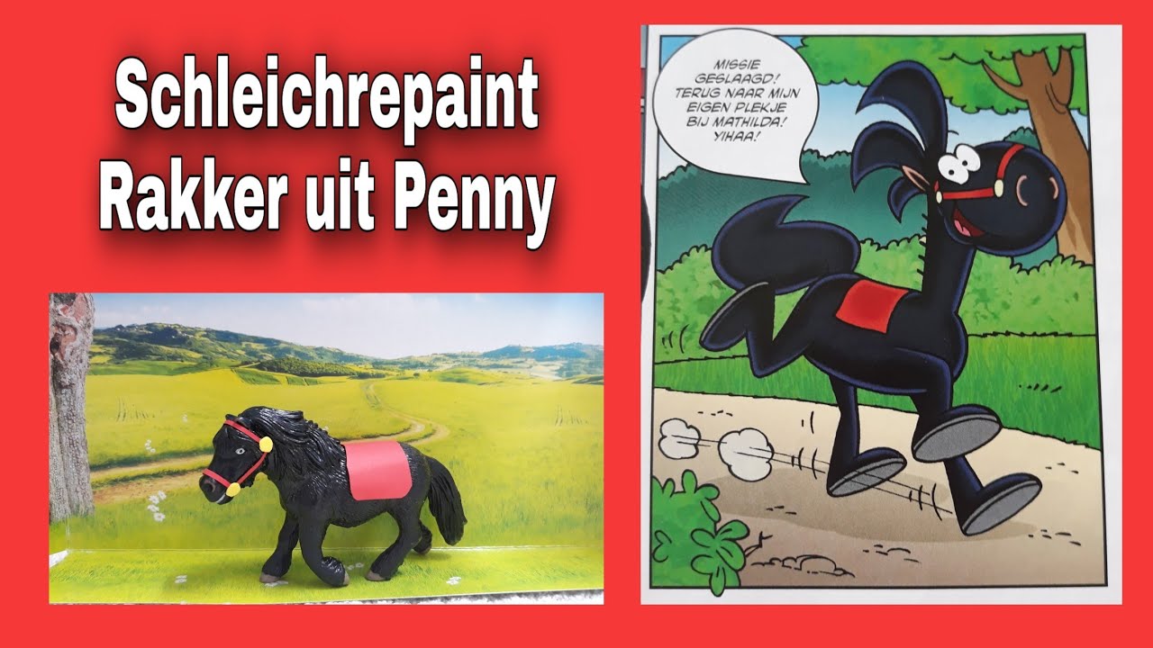 Schleich repaint Rakker uit penny! tutorial