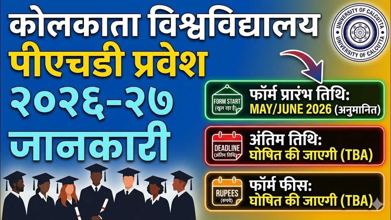🎓 Kolkata University PhD Admission 2026 | Application Process, Eligibility & Research Proposal