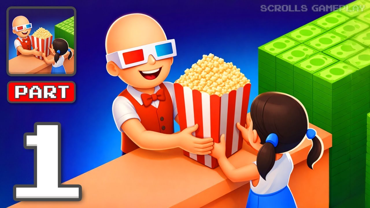 Cinema Business: Idle Games - Gameplay Walkthrough Part 1 - Idle Movies Big Revenue (iOS, Android)
