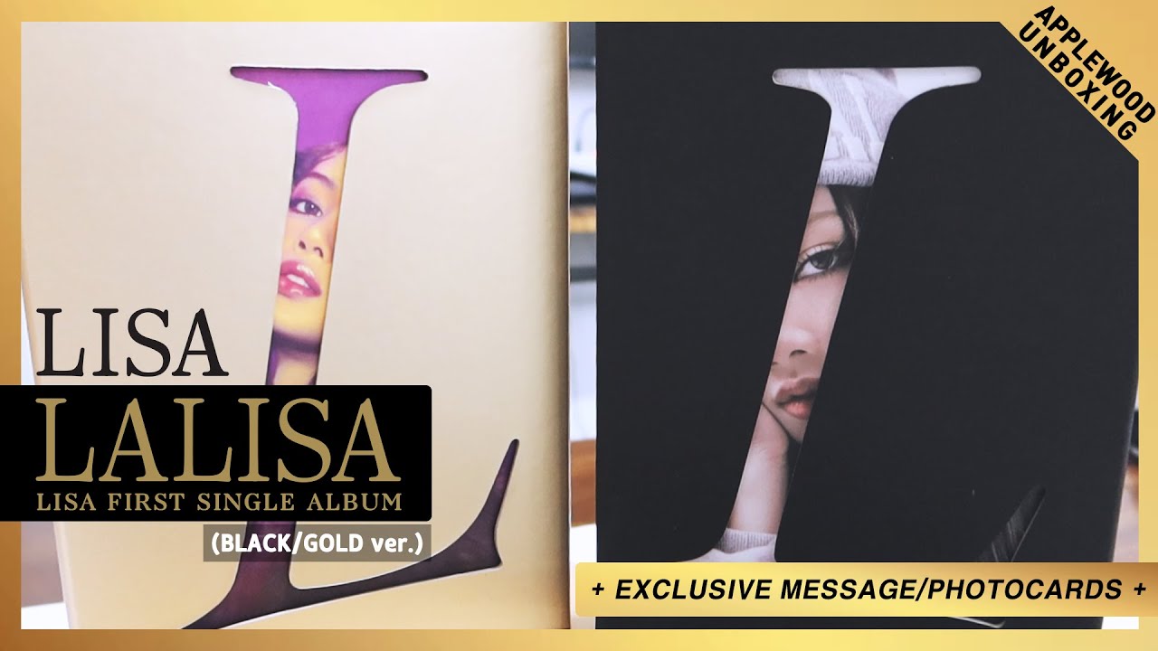 [UNBOXING💿]LISA FIRST SINGLE ALBUM LALISA (BLACK/GOLD ver.) + POB SPECIAL CARDS♥
