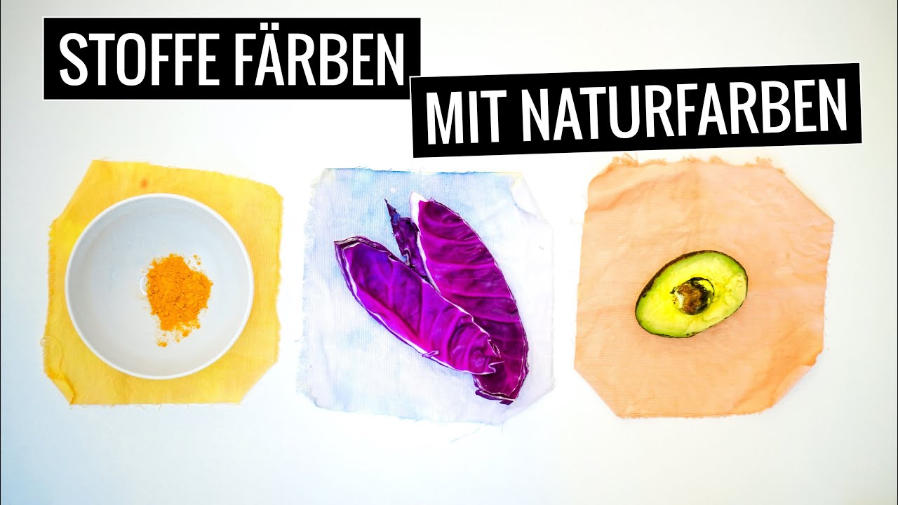 Stoffe färben mit Lebensmitteln Kurkuma, Avocado, Rotkohl,  Zwiebel - FUNKTIONIERT DAS WIRKLICH? 🙈😅