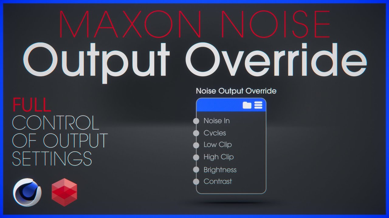Finally a solution! Maxon Noise Output Override in Redshift