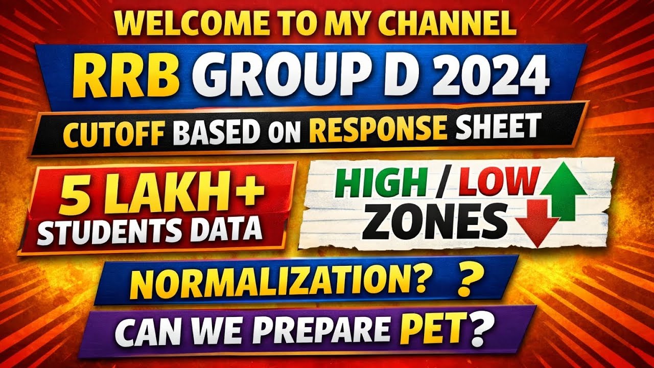 RRB GROUP D- 2024 expected cutoff #rrbrailway #rrbgroupd2024#cutoff #responsesheet#rrbscr #railways 