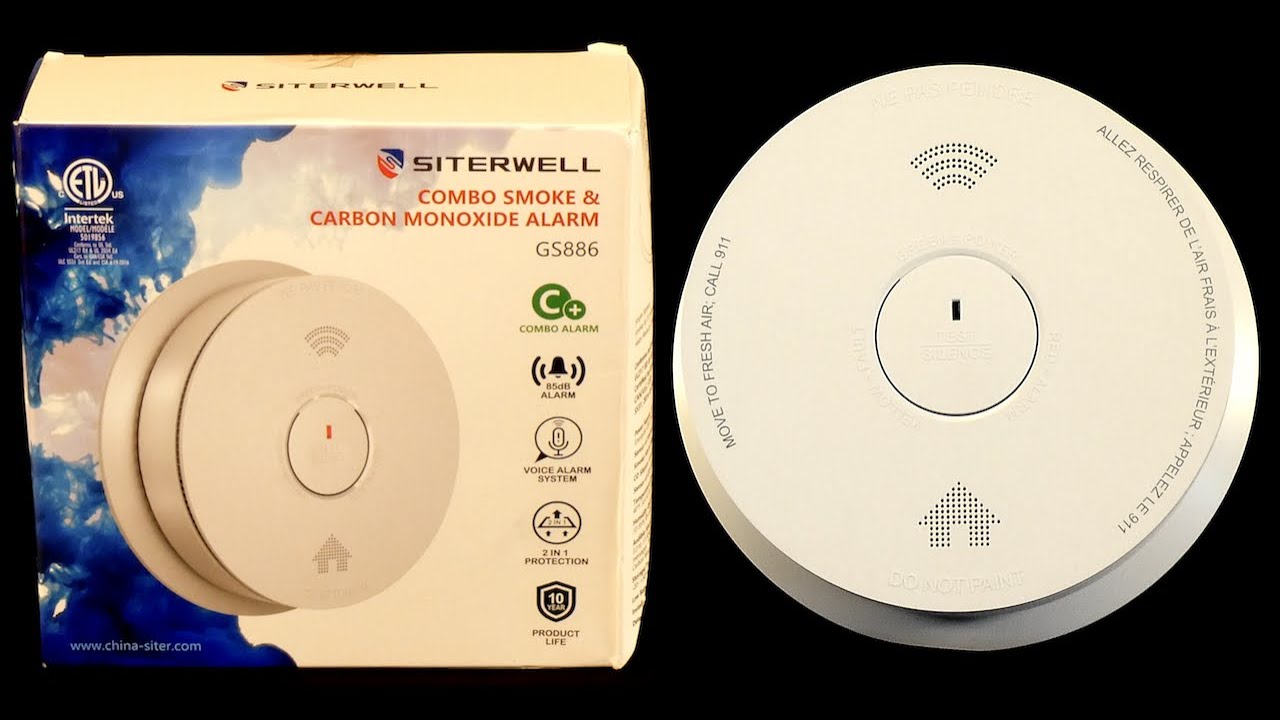 Siterwell GS886W Combo Smoke & Carbon Monoxide Alarms Overview/Test