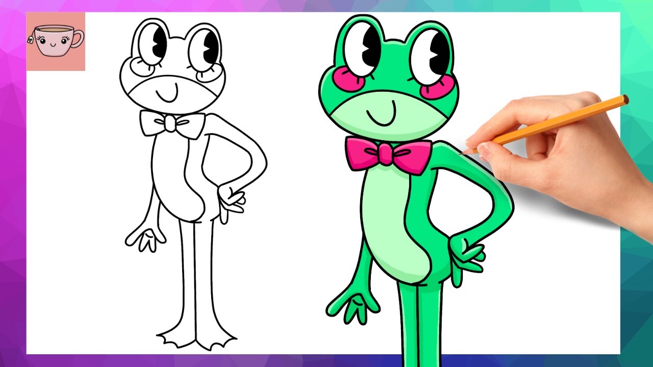 How To Draw Ribbit from The Amazing Digital Circus | Drawing Tutorial